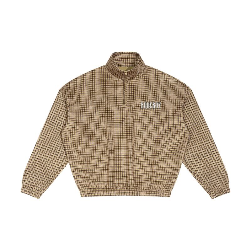 Rudeboy Plaid Quarter-Zip Sweatshirt