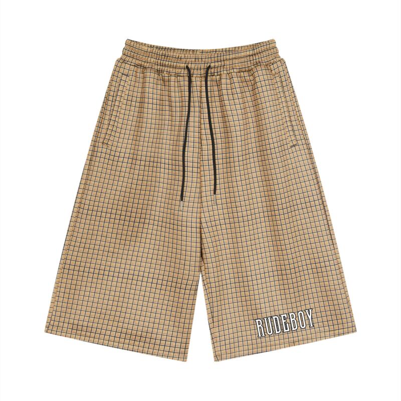 Rudeboy Plaid Drawstring Shorts