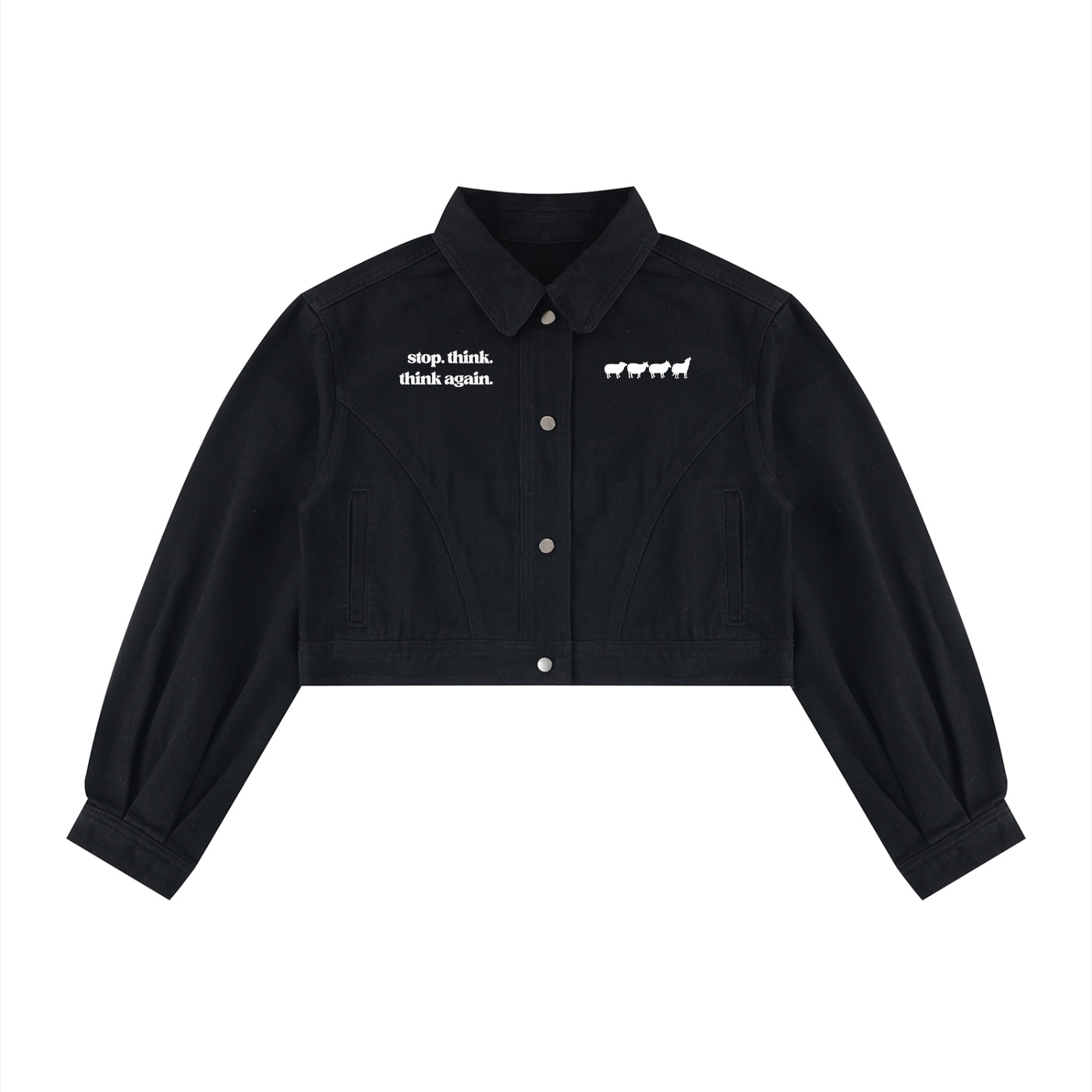 Woosah Crop Denim Jacket